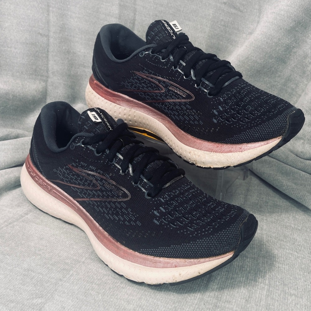 Brooks Glycerin 19 Women 7.5 Black Rose Gold Running Shoes 1203431B072